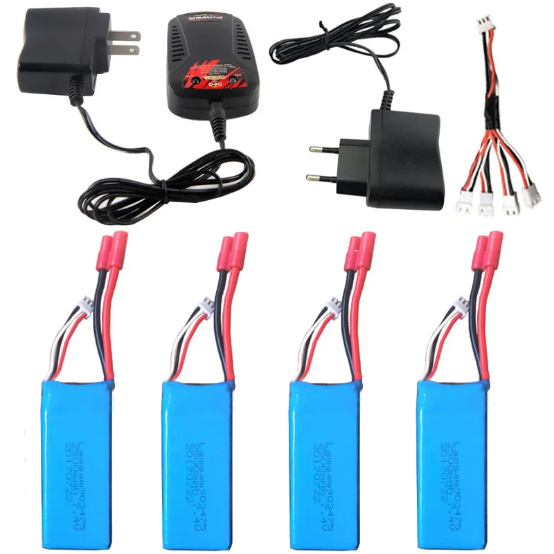 Аккумулятор Lamsam высокой емкости 7 4 в 2500 мАч для Syma X8C X8W X8G x8hg x8hc X8Series LiPo запчасти
