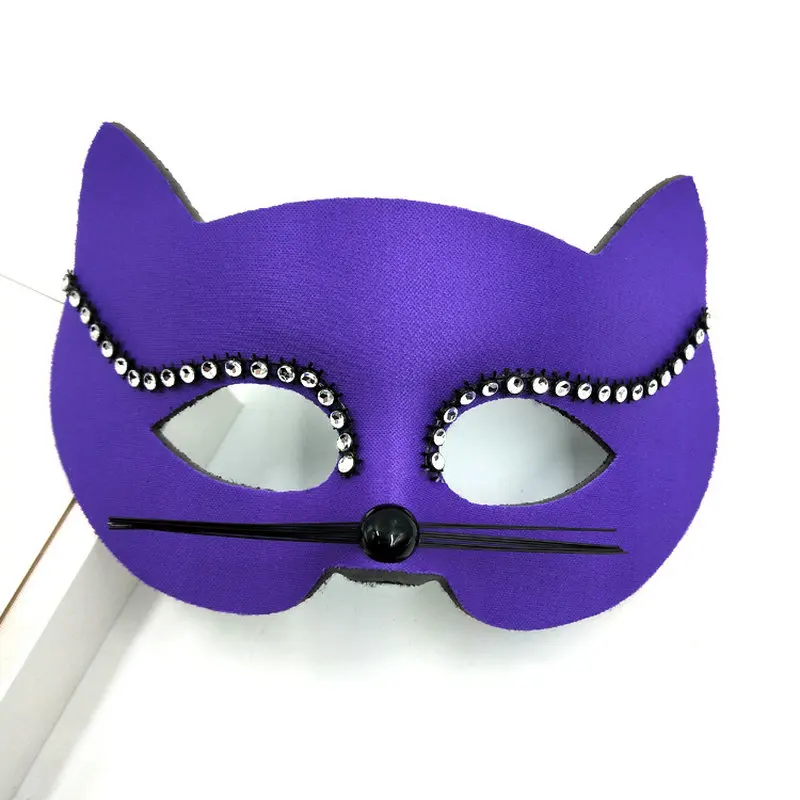 Вечерние Маски для маскарада; забавные детские маски из материала EVA; Милые Маски и реквизиты для кошек