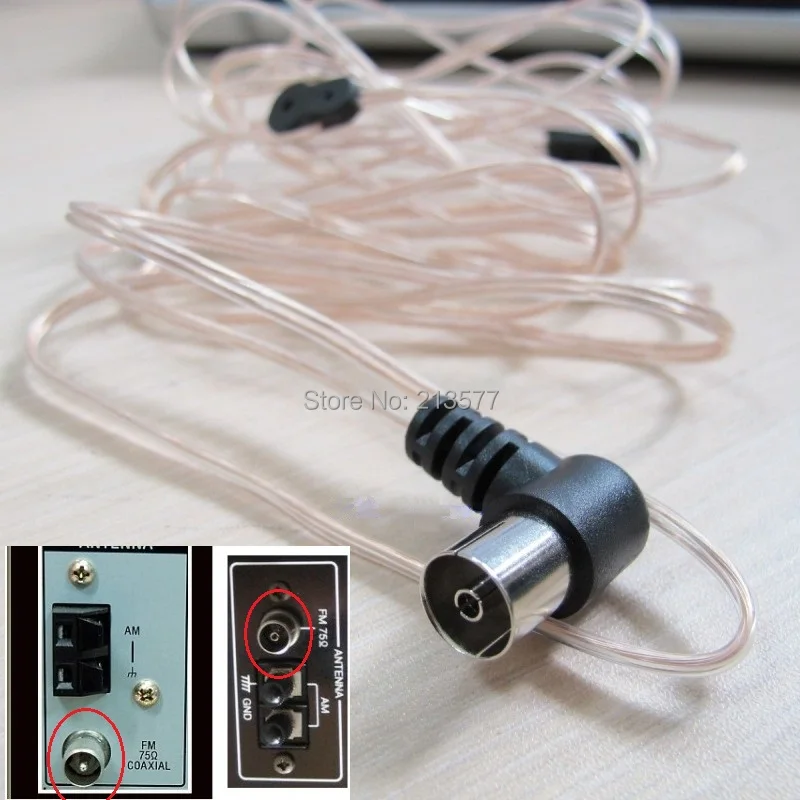 

Free shipping, FM Dipole Antenna, HD Radio Female F Connector, For Most radio Amplifier Phonograph Improve FM/ Stereo
