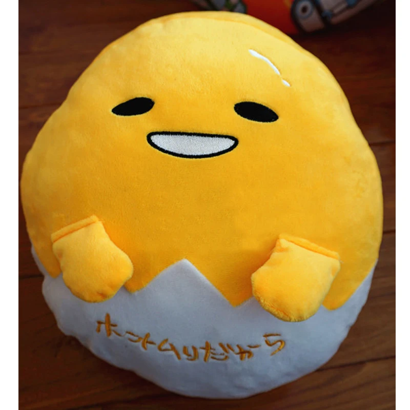 Kawaii грелка для рук Gudetama ленивое яйцо плюшевая подушка одеяло укомплектованное яйцо Jun яичный желток игрушка брат кукла милая мягкая подушка