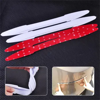 

CITALL 2pcs White Front Rear Bumper Edge Protector Corner Guard Anti-rub Scratch Sticker for Auto Car SUV Pickup Off-Road Truck