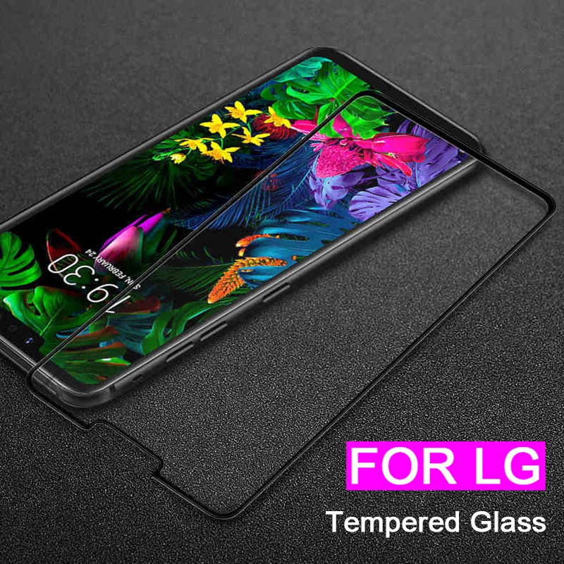 

Full cover tempered glass for LG G8 ThinQ screen protectors for LG V20 V30 V40 Thinq q6 g6 K10 2017 K8 2018 protective glas film