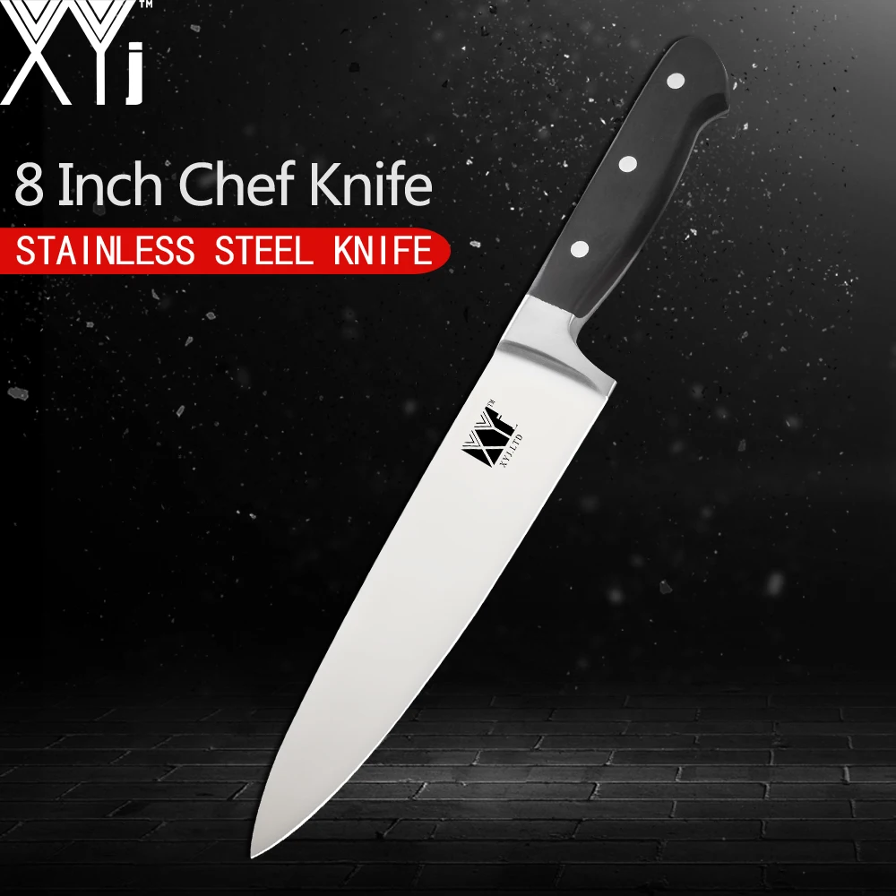 

XYj Germany Full Tang Kitchen Knive High Carbon Stainless Steel Kitchen Knife Ultra Sharp Blade Cooking Knife Chef Recommend
