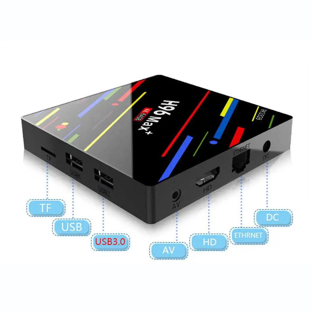 

BLUELANS H96 Max TV RK3328 Quad Core 4GB DDR3 64G EMMC Smart Set Top Box For Android 8.1
