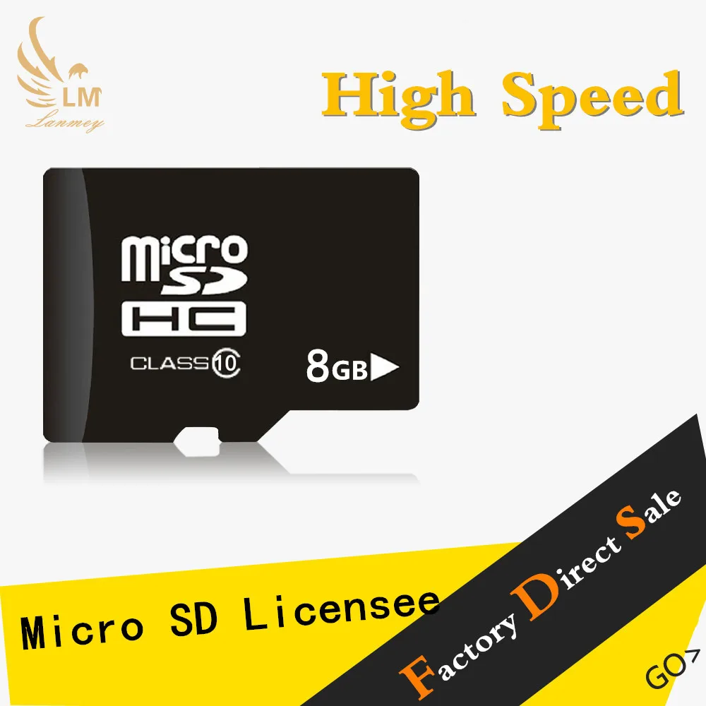 Lanmey Brand Micro SD Card 8GB Memory TF Flash Card Microsd tf card