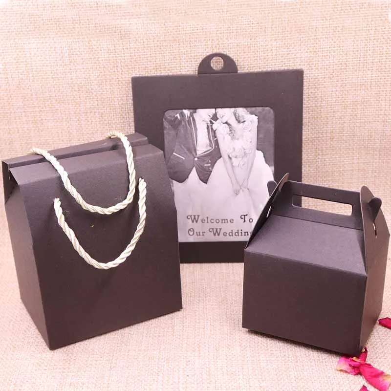 30 шт(10+ 10+ 10+ 10) Горячая Новые DIY подарочные коробки для конфет коробка 6 цветов Свадебная любимая коробка для карты печенья Envolope коробка для торта - Цвет: black