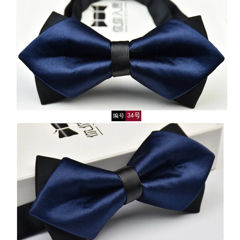 Бесплатная доставка 20 Цвета модные однотонные Bowties жениха Для мужчин красочный плед галстук gravata Мужской Брак бабочка свадебные галстуки