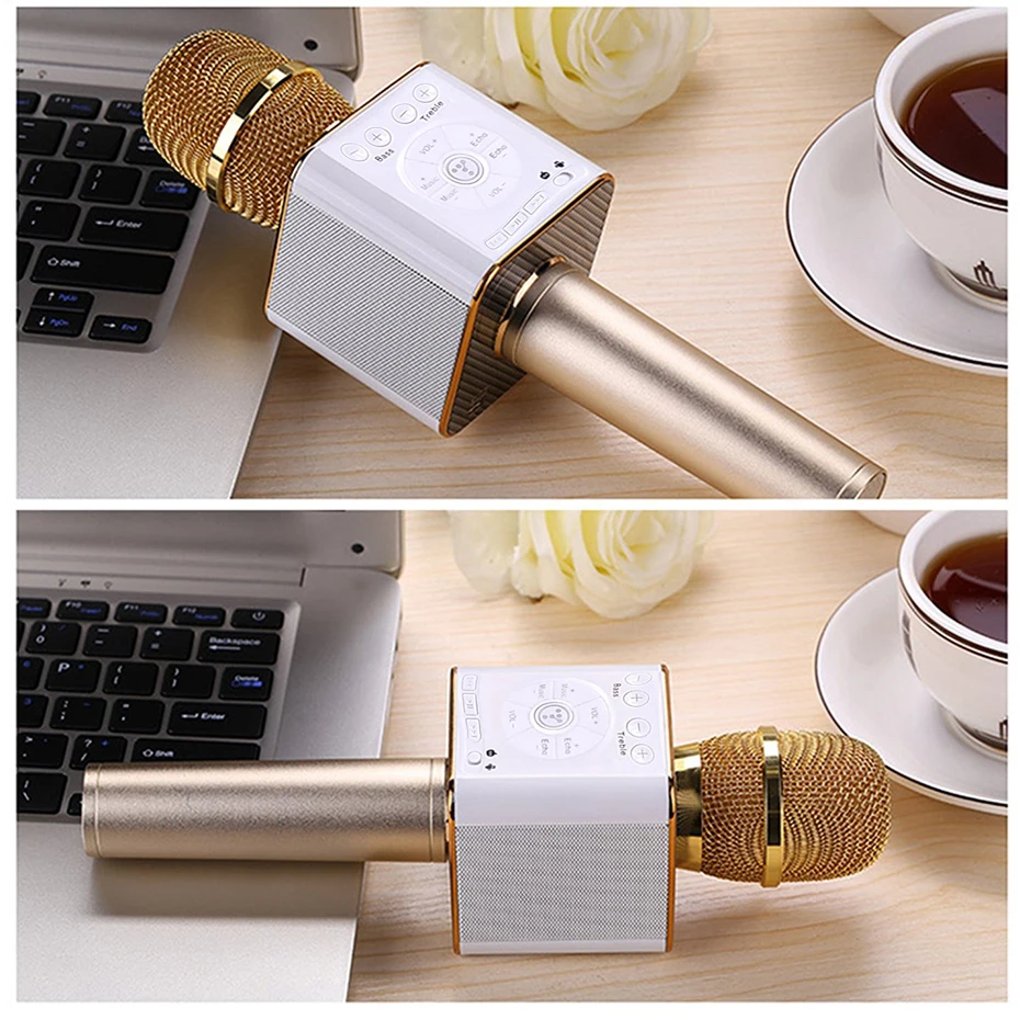 Original Brand Tosing Q9 04 wireless Karaoke Microphone Bluetooth Speaker 2-in-1 Handheld Sing & Recording Portable KTV Player-7