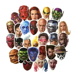 Горячая 50 шт. аниме Marvel Head портретная граффити наклейка s личность супер стикеры героев для ноутбука багажная игрушка наклейка для детей