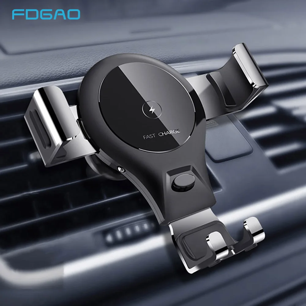 DCAE Fast Qi Wireless Charger for iPhone XS MAX XR X 8 10W Car Wireless Charging Holder Pad for Samsung S10 S9 S8 Note 9 Xiaomi DCAE Fast Qi Wireless Charger for iPhone XS MAX XR X 8 10W Car Wireless Charging Holder Pad for Samsung S10 S9 S8 Note 9 Xiaomi