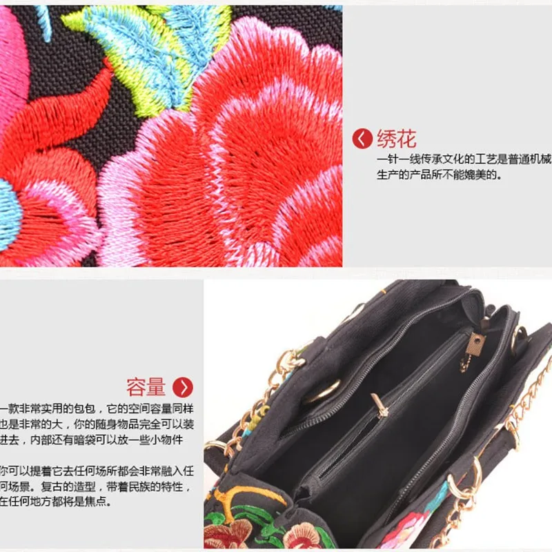 XIYUAN брендовая китайская холщовая винтажная маленькая сумка в форме раковины модная Цветочная вышивка сумки на плечо женские сумочки