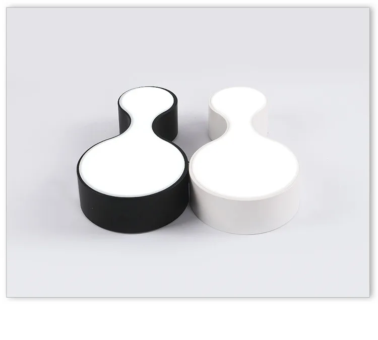 Montagem em Superfície Luzes de Teto Levaram para Cozinha Sala de Bowling Lustres de Teto Modernas Abajur Cor Preta Decoração da Casa 7 modern led ceiling lights