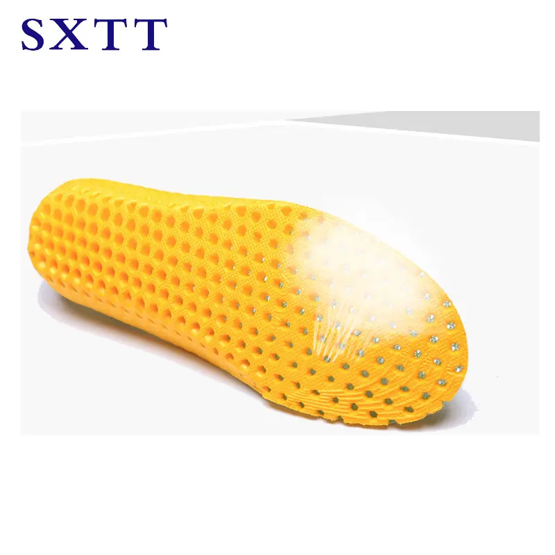 SXTT силиконовые стельки из ЭВА Мужские Женские Стельки ортопедические массажные вставки для обуви амортизация Shoepad