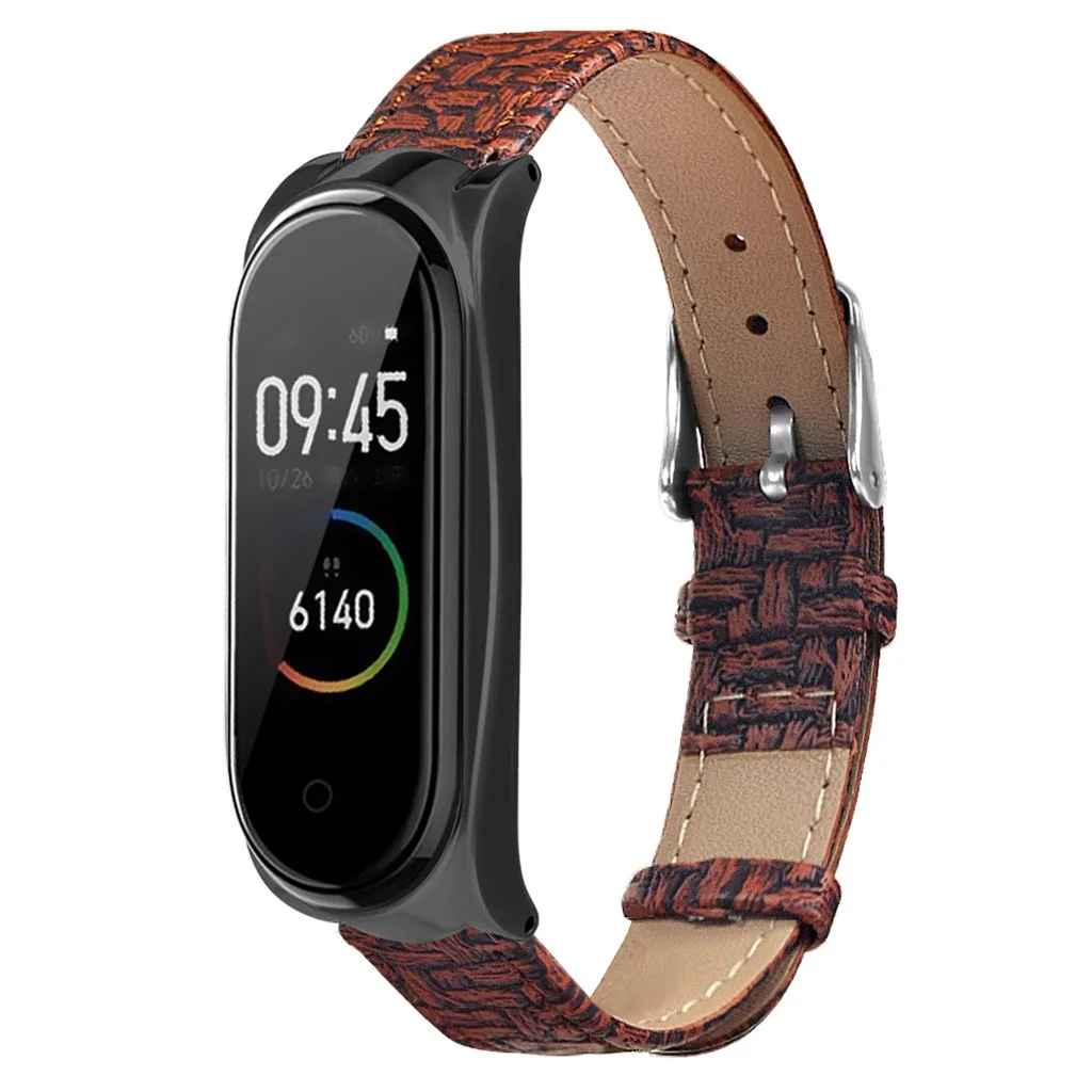 Умный Браслет OMESHIN для Xiaomi Mi Band 4 легкий кожаный ремешок часов 25 см Регулируемая