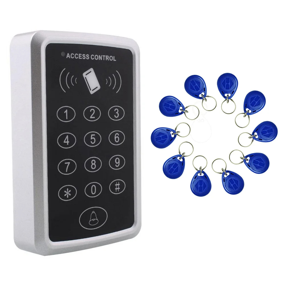 

Special Price Free shipping+10 rfid tag+RFID Proximity Card Access Control System RFID/EM Keypad Card Access Control Door Opener