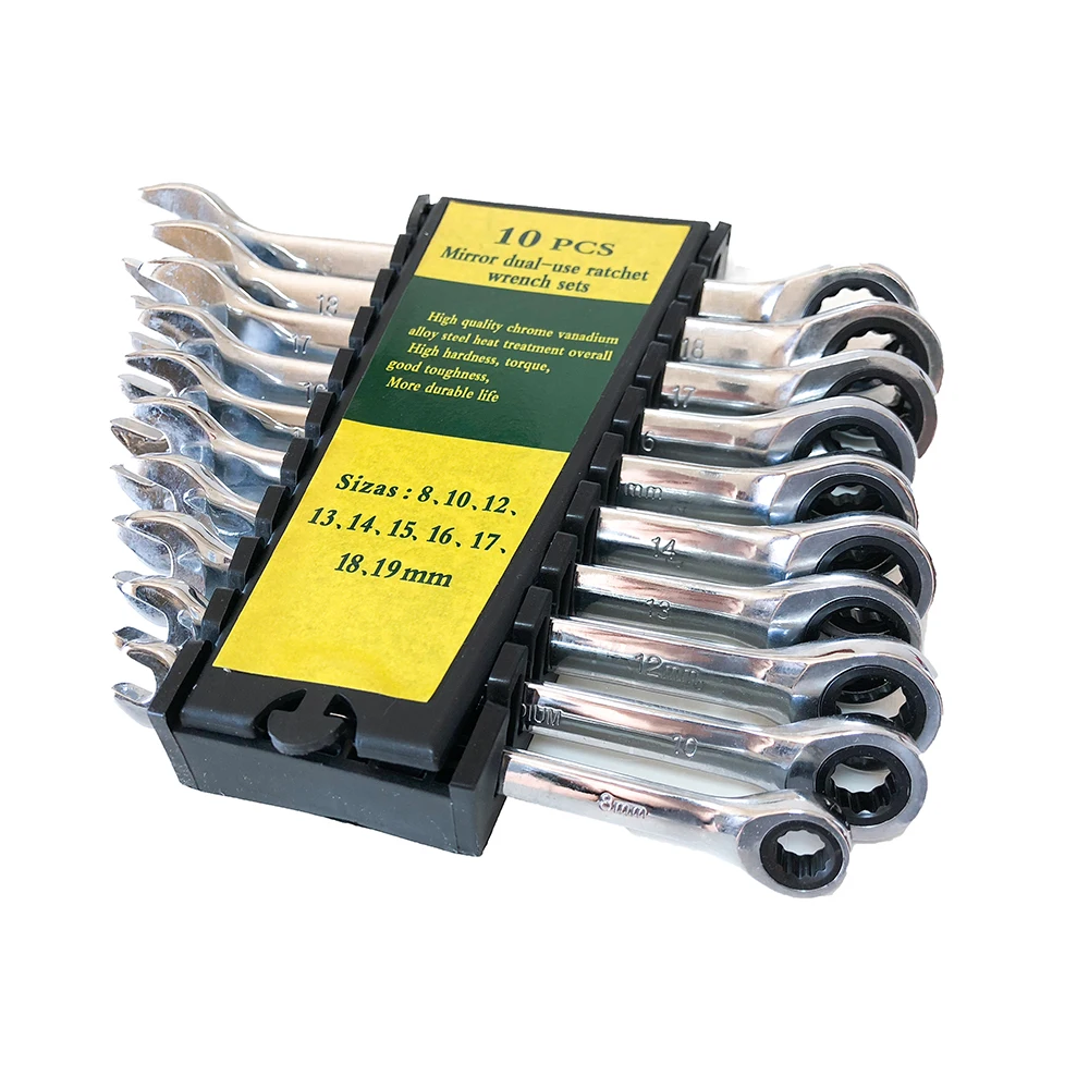 

10 PC Ratchet Wrenches Set Hand Tools Set for Car Repaire A Set of Key