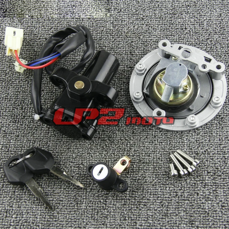 

Fuel Gas Cap Ignition Switch Seat Lock with Key Kit For Yamaha YZF R1 R6 2001- 2012