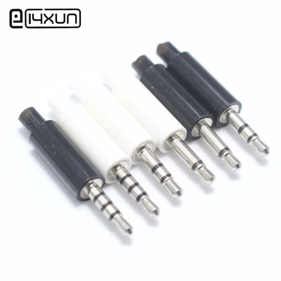 

EClyxun 2pcs 2.5mm 2/3/4 pole mono/stereo headset male plug connector with Tail 2.5 audio plug headphone Cable Wire Connector