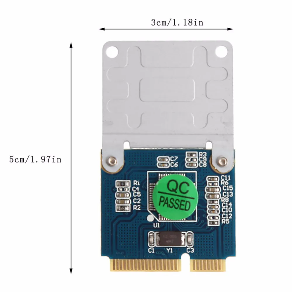 Двойной TF Micro SD карты для Mini PCI E Express + половина кронштейн адаптер чтения памяти