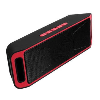 

Mini Wireless Bluetooth Speaker USB FM Radio Stereo Super Bass MP3 Player Red
