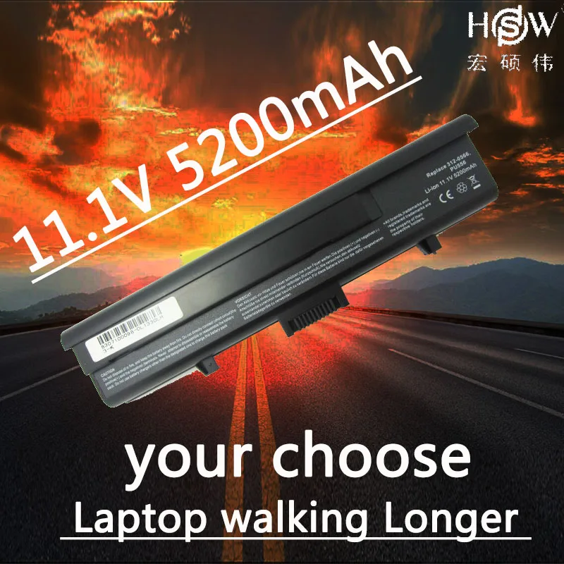 HSW Новый аккумулятор для ноутбука Dell XPS 1330 M1330 1318 PU563 TT485 WR050 312-0740312-0741 P721C P726C NT349 NX511