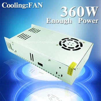 

Cooling fan.DC24V15A high quality Switching Power Supply for LED Strip Light 110/220V AC Input 24V15A 360W Free shipping