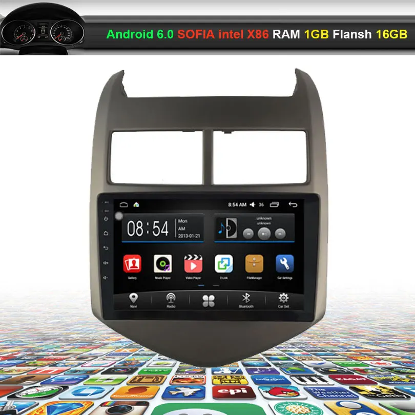 

9 inch Car Video Audio Player for Chevrolet AVEO 2011-2013 with GPS Navigation Bluetooth Wifi (NO DVD)