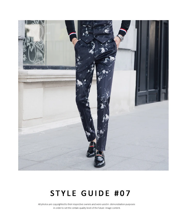 Цветочные костюмы с принтом для мужчин Slim Fit цветы мужские костюмы дизайнеры Мода Anzug Social мужские костюмы облегающий костюм для мужчин