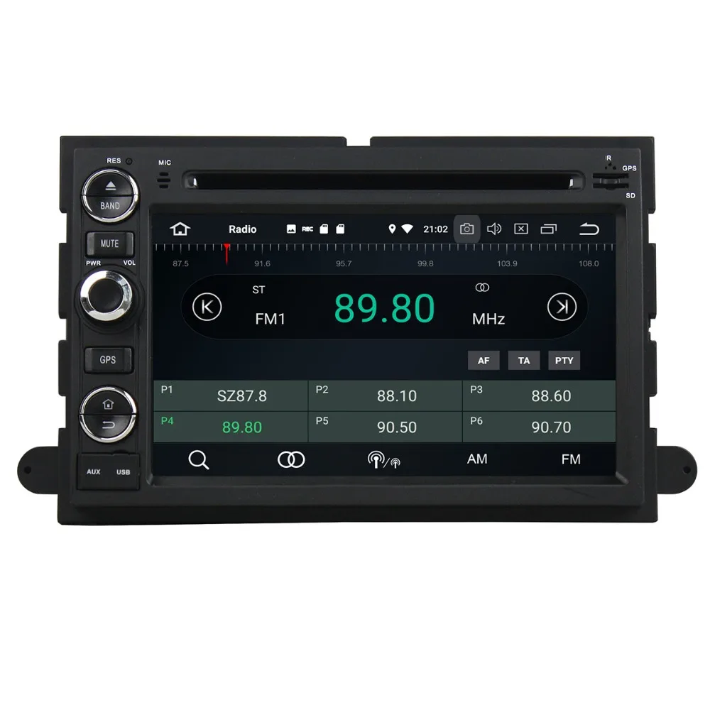 Best Android 8.0 7.1 Car DVD Player Auto GPS Navigation Radio Player for Ford F150 Expedition Explorer Fusion 2006 2007 2008 2009 IPS 3