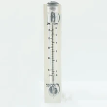 0,6-6LPM 1/" с британской конической трубной наружной резьбой панель ПММА типа жидкости Поплавковый расходомер воды ротаметр расходомер без клапана управления