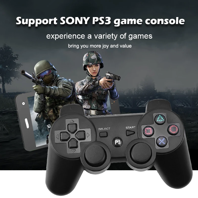 Беспроводной Bluetooth геймпад для PS3 контроллер Playstation 3 dualshock игровой джойстик
