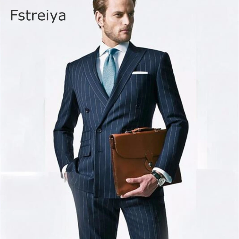 Costume homme suit men coat pant jacket 2 piece double breasted slim fit custom made wedding suit for men customized men clothes Costume homme suit men coat pant jacket 2 piece double breasted slim fit custom made wedding suit for men customized men clothes