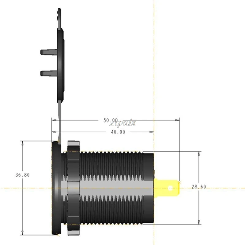 DC 12V 24V 4.2A зарядное устройство для мотоцикла лодки автомобиля с двумя USB портами