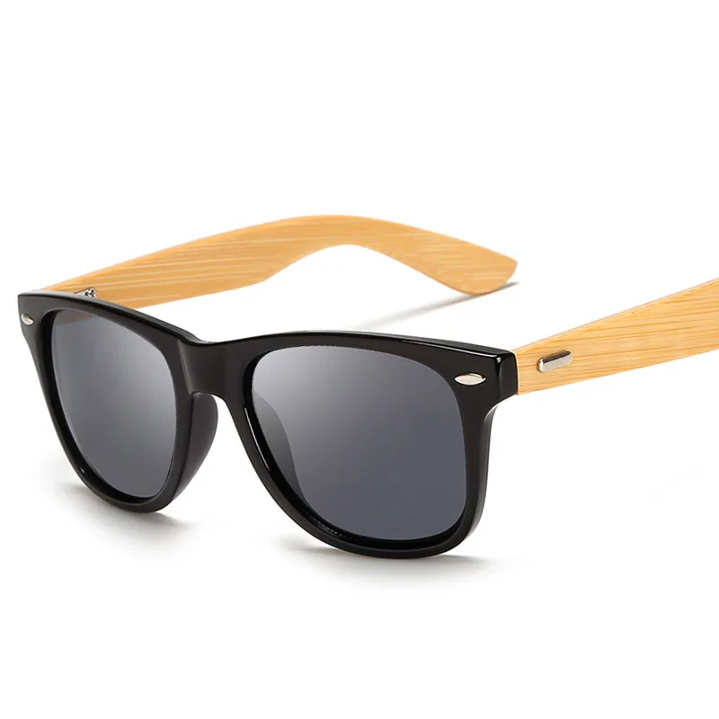 

New Bamboo Wood Sunglasses Brand Design Men Square Sun glasses Women Glasses Gafas UV400 Shades Eyewear Oculos de sol