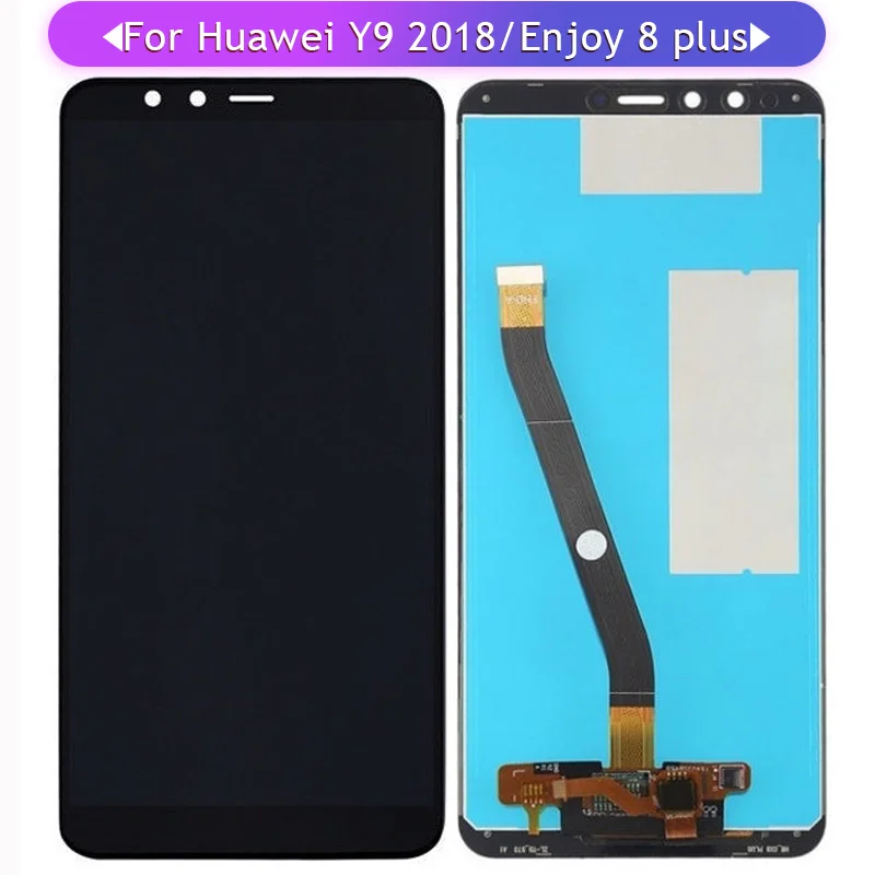 Для Huawei Y9 2018 FLA-AL00 FLA-LA10 FLA-LX1 FLA-LX2 FLA полный сенсорный экран ЖК-дисплей в сборе Стекло