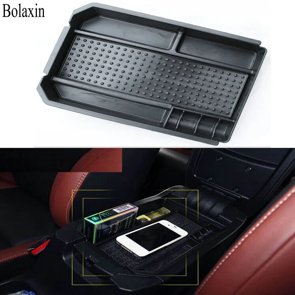 

Bolaxin High qulity Car Interior Glove Box Armrest Storage box Organizer Center Console Tray For Toyota Rav4 Rav-4 2012- 2016