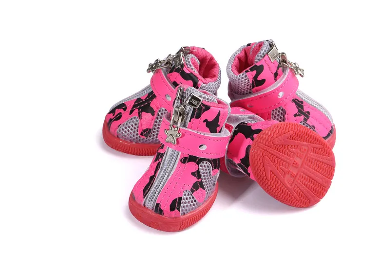 Title 15, Spring Summer Mesh Pet Dog Shoes Anti-Slip Brea...