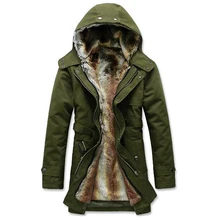 Горячие Для мужчин одежда Пальто для будущих мам Мужские парки Зимняя куртка с капюшоном плотные теплые Для мужчин куртка