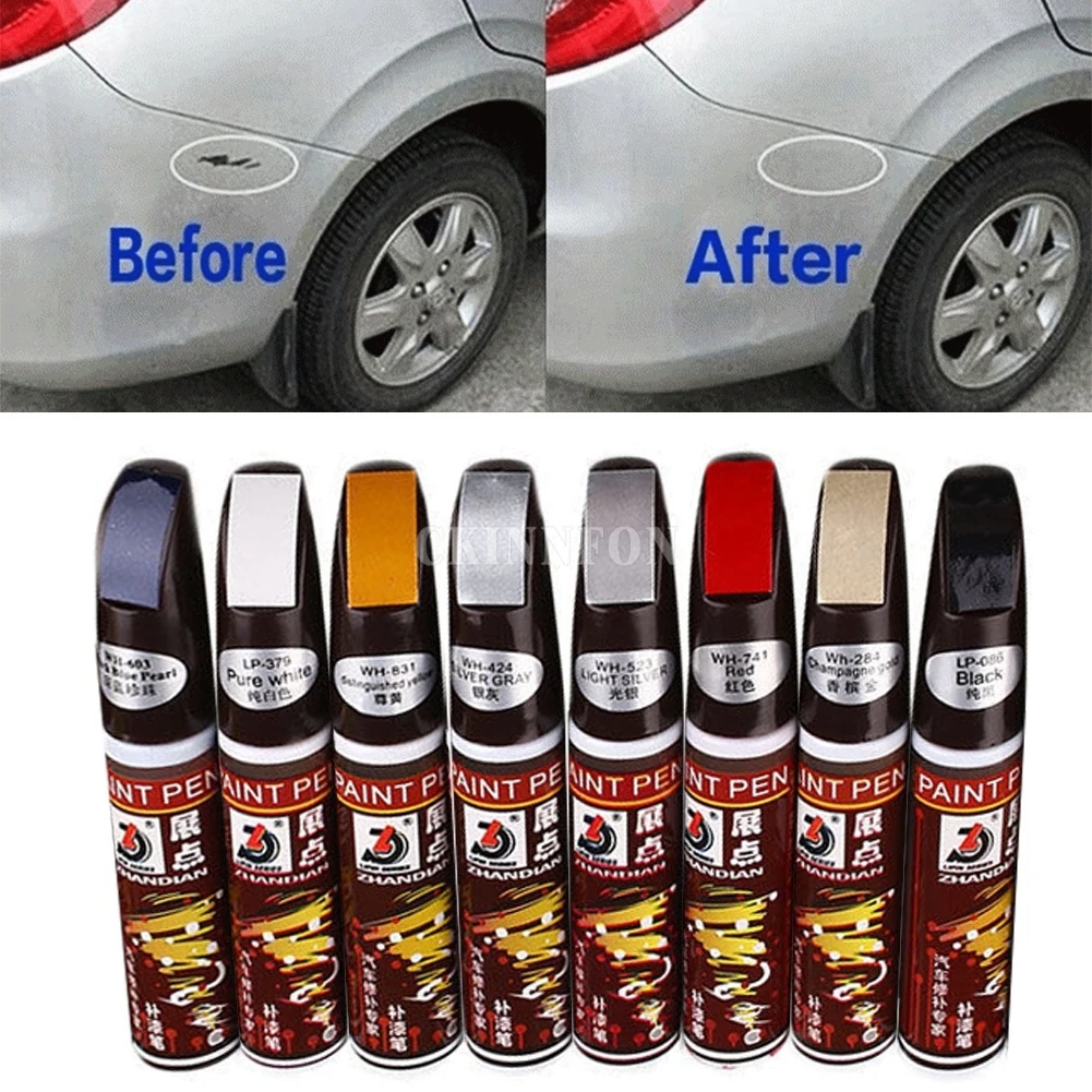 Us 16434 200pcslot 5 Colors 12ml New Professional Car Paint Repair Pen Waterproof Fix It Pro Clear Car Painting Scratch Remover Pens In Painting