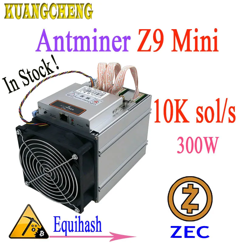 ZCASH ZEC miner Antminer Z9mini 10k 300W Equihash без БП Майнер лучше чем ASIC S9 Z11 T9+ WhatsMiner M3 M21S M20S M21 Ebit E12