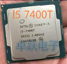 Orijinal Intel Core I5 7400T QS sürüm dört çekirdekli 2.4GHz 6MB önbellek I5-7400T LGA1151 işlemci işlemci ücretsiz kargo