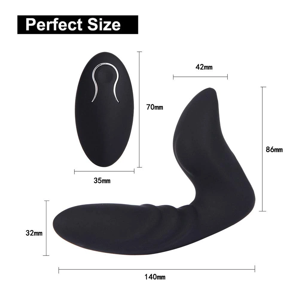 Vibrating Male Prostate Massager Remote Control 12 Vibrations G Spot Vibrator Rechargeable Anal Butt Plug For Male And Women