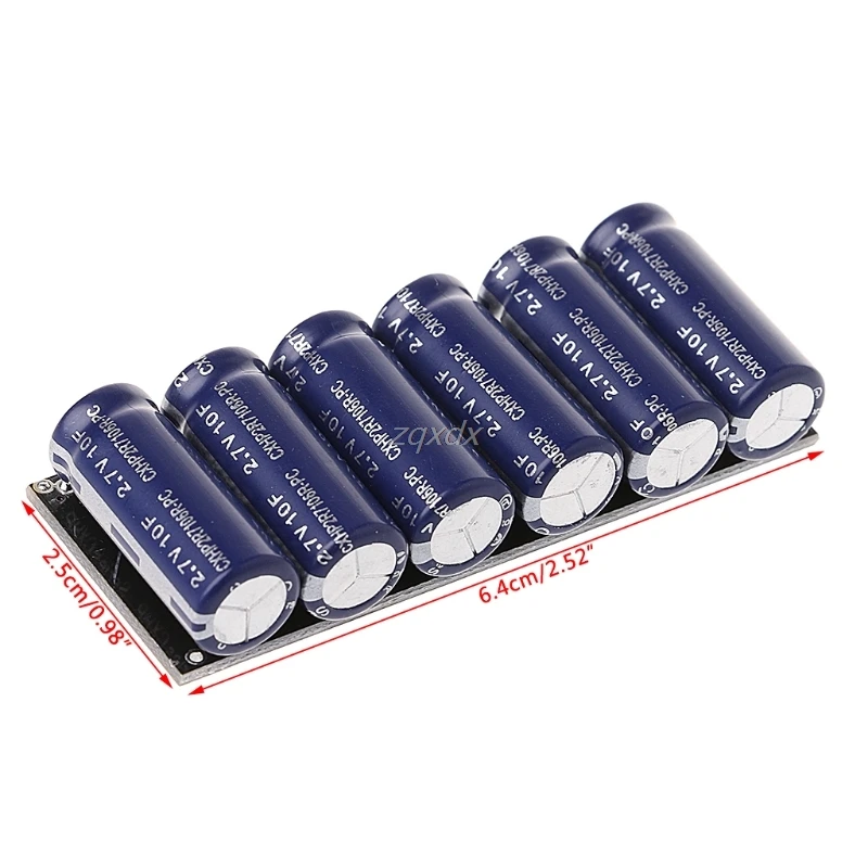 16V1F/2F Farad модуль конденсатора 2 7 в 10F супер конденсатор с защитной платой 10 января