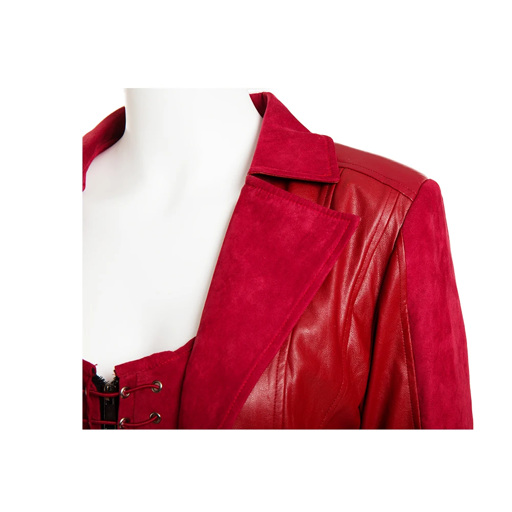 Custom-made Manluyunxiao Scarlet Witch cosplay costume for women, inspired by Avengers Age of Ultron's Wanda Maximoff Scarlet Witch. image 4