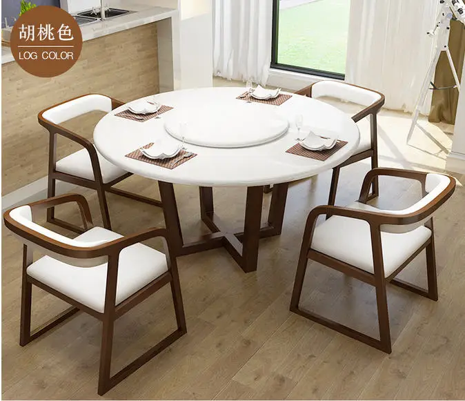 Обеденный стол из натурального мрамора современный обеденный в минималистичном