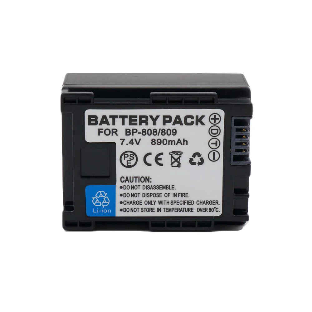 

WHCYonline 890mAh BP-808 BP-809 BP808 BP809 Camera Battery For Canon FS200 FS21 FS22 FS100 FS10 FS11 HF200 HF20 HFS100 HFS10