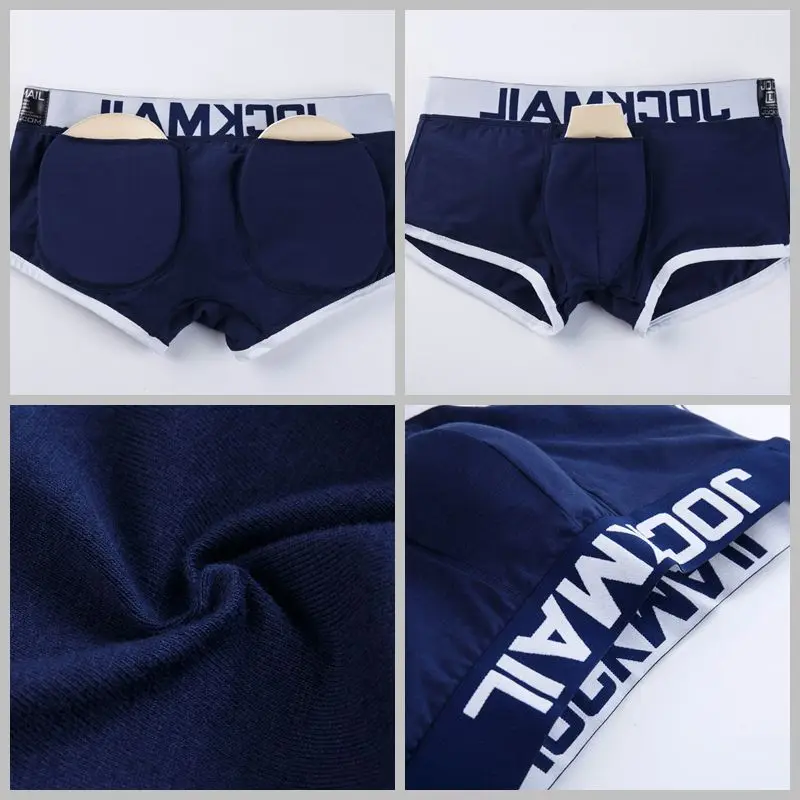 JOCKMAIL Брендовое сексуальное мужское нижнее белье боксерские шорты для геев