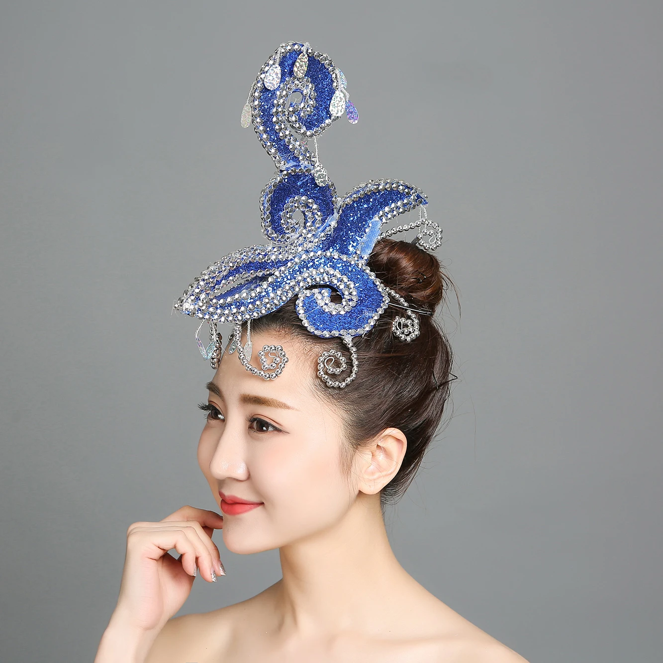 

Dance Performance Headdress Adult Hair Ornaments Headpiece Head Accessories