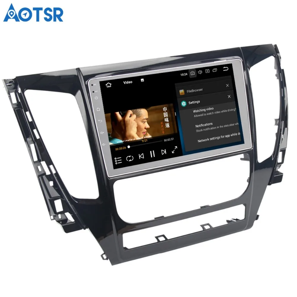 Sale Aotsr Android 8.0 Car DVD Player GPS Navigation For MITSUBISHI PAJERO Sport 2016 2017 2018 unit stereo Radio Multimedia 4