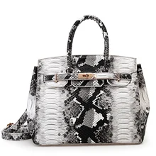 2016 berühmte Branded Luxus Serpentin Leder Tote Handtasche Designer-handtaschen Hohe Qualität Frauen Umhängetaschen Bolsa Feminina